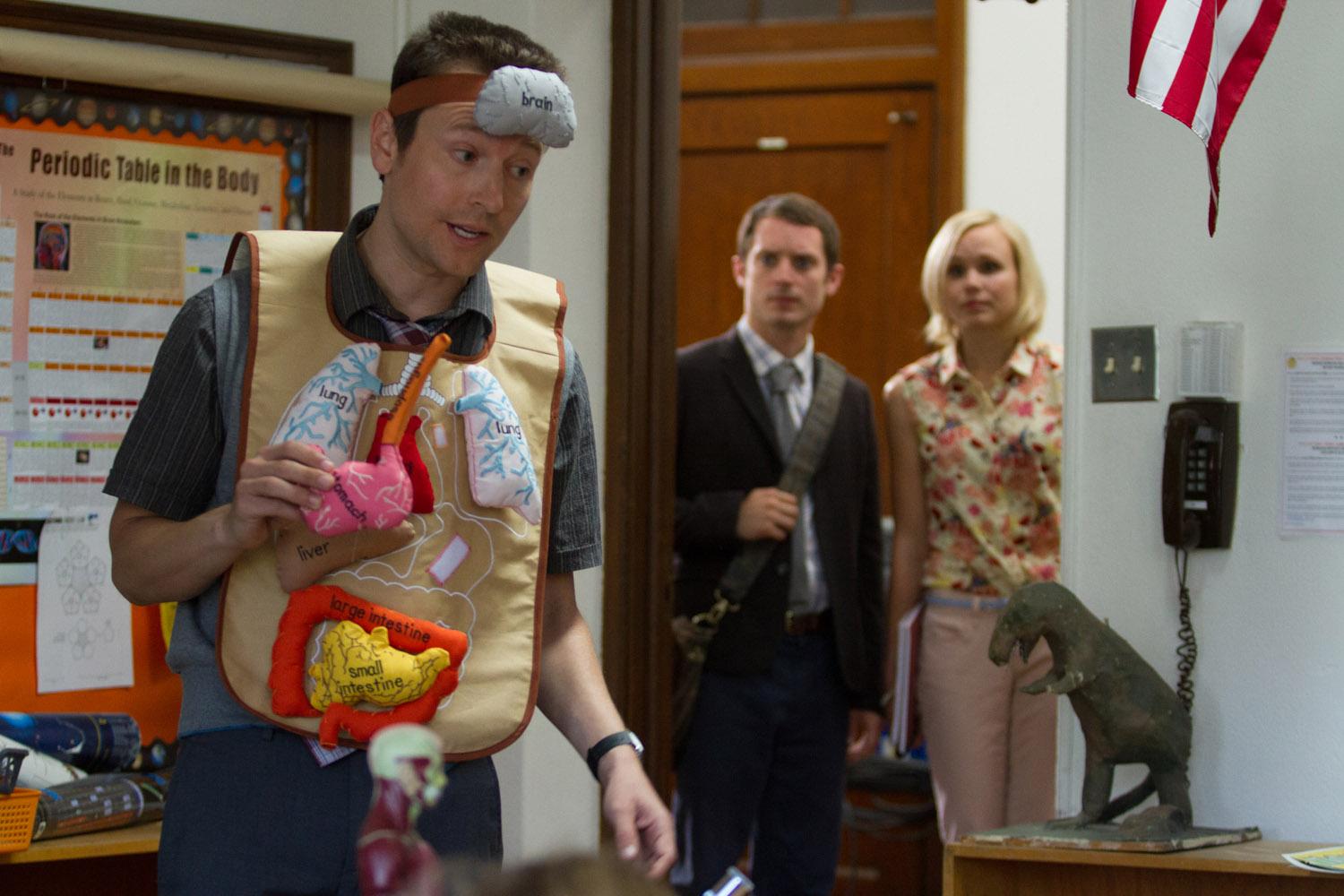 Elijah Wood, Alison Pill. Leigh Whannell